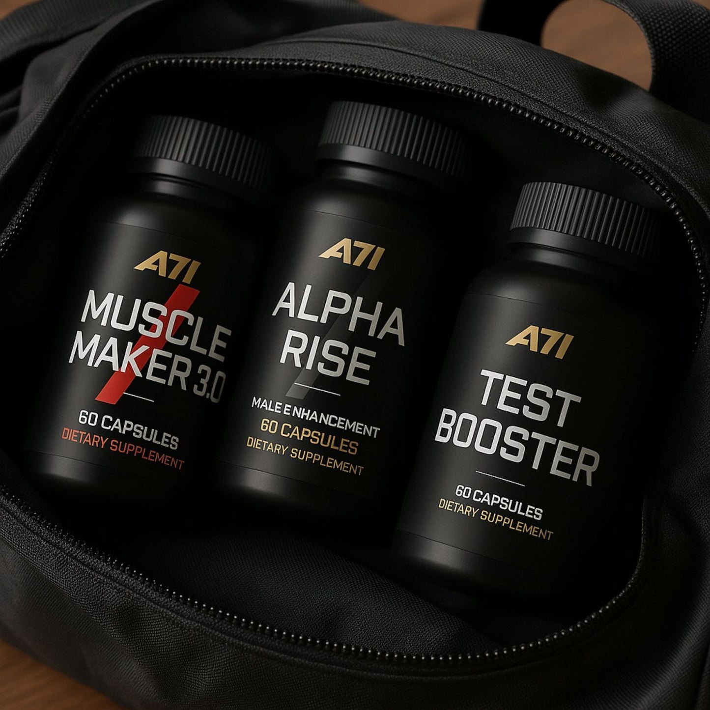 A71 Test Booster for Men | Dual-Action Formula for Active Lifestyles | 60 Capsules | Made in USA